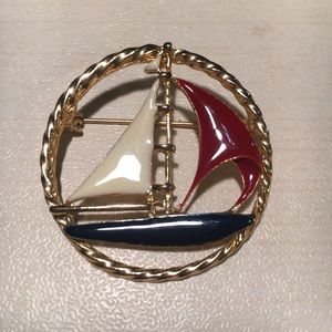 Sailboat Brooch